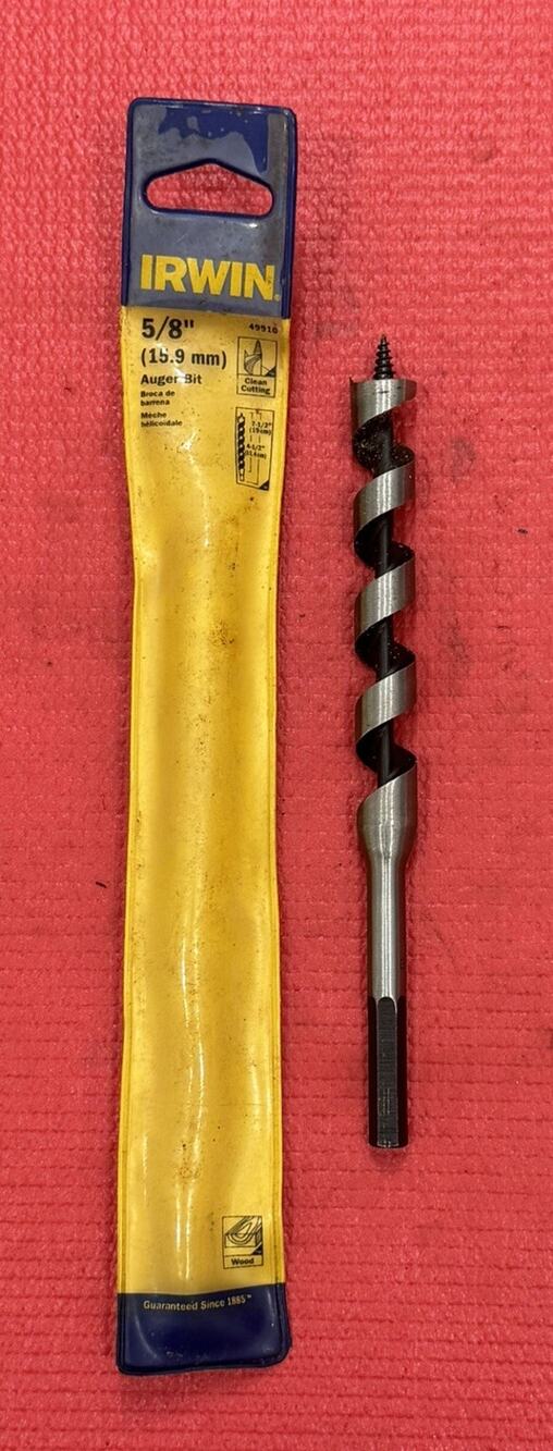 Irwin Industrial Tools 49910, 5/8-Inch Auger Drill Bit